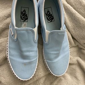 ✨Check Foxing Cool Blue Slip On Vans✨